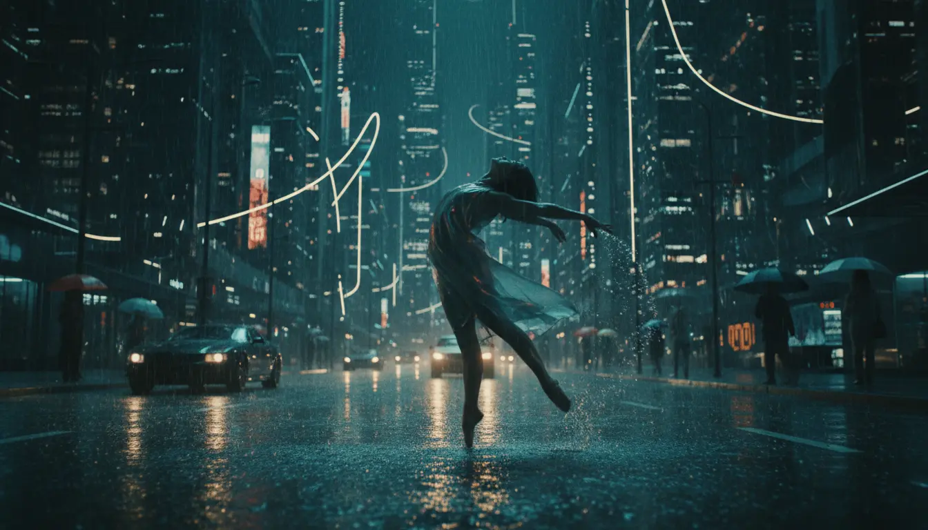 Neon Monsoon — vertical AI-generated concept frame